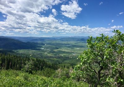 Scenic view of landscape against sky