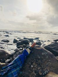 Scenic view of sea against sky