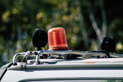 Close-up of vintage car