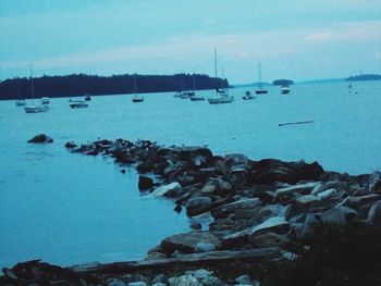 Scenic view of sea against sky