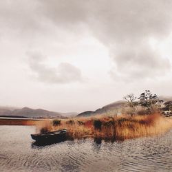 Scenic view of lake against mountains
