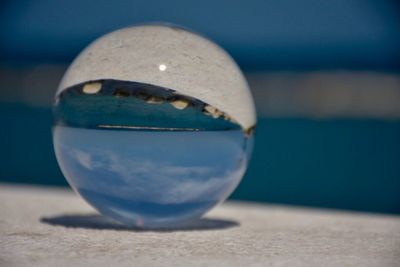 Close-up of ball on table