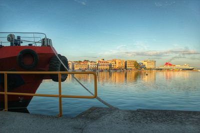 View of nautical vessel in water