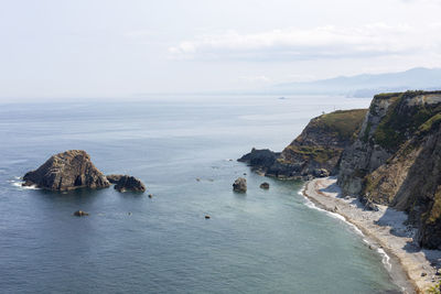 Scenic view of sea against sky