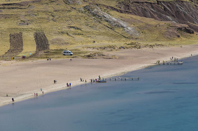 People at beach