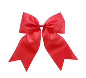 Close-up of red umbrella against white background
