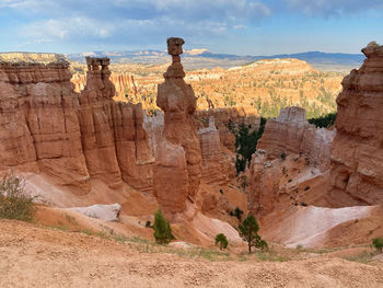 Rock formations in desert