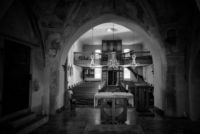 Interior of church