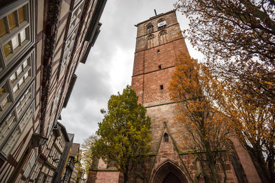 Low angle view of historical building against sky