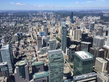 Modern cityscape against sky