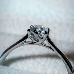 Close-up of water drop against white background