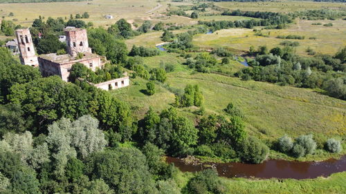 Cathedral of the resurrection in buregi village not far from novgorod, russia