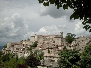 Buildings against sky in city