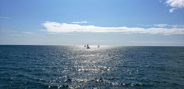 Scenic view of sea against sky