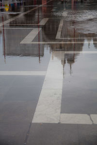 Reflection of buildings in water