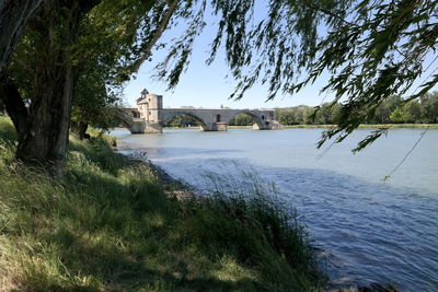 Scenic view of river against sky