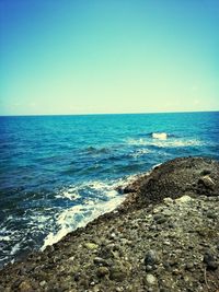 Scenic view of sea against sky