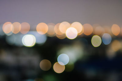 Defocused image of lights at night