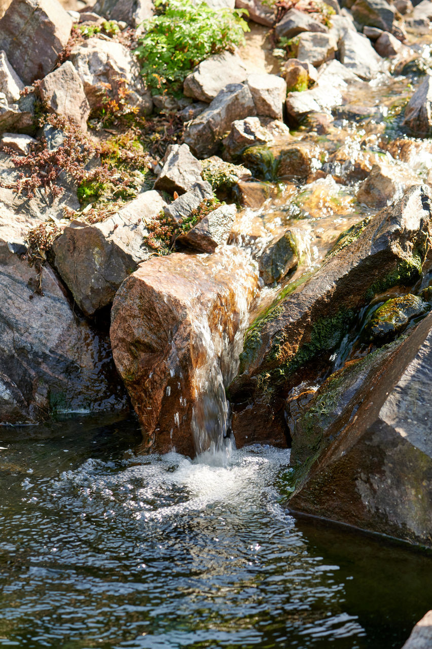 RIVER FLOWING AMIDST ROCKS