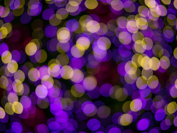 Defocused image of illuminated lights