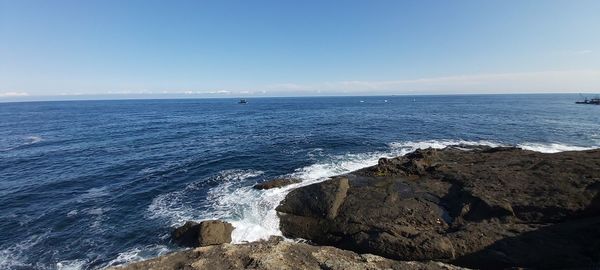 Scenic view of sea against sky