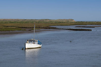 Burham ovary staithe at high tide in september