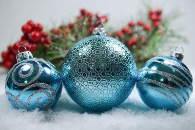 Close-up of christmas decoration