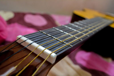 Close-up of guitar