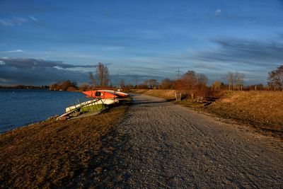 Scenic view of river against sky