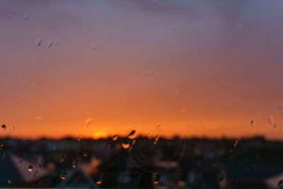 Scenic view of sky at sunset