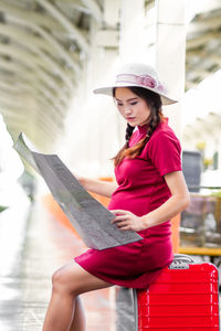 Young woman using mobile phone