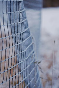 Close-up of metal grate