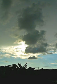 Low angle view of cloudy sky