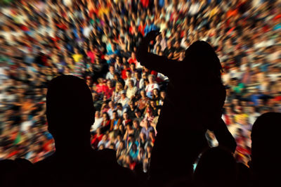 Crowd at music concert