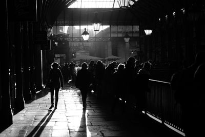 People walking in city