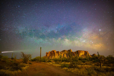 Low angle view of sky at night