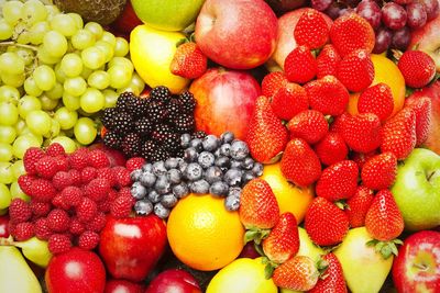 Full frame shot of fruits