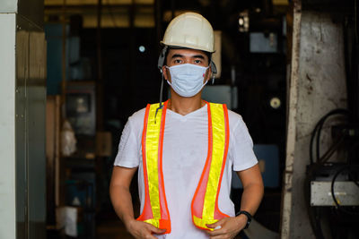 Portrait of man working