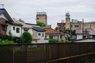 Buildings in city against sky