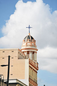 Low angle view of traditional building against sky
