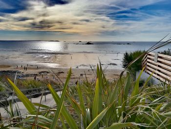 Scenic view of sea against sky