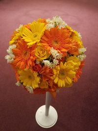 Close-up of vase on table