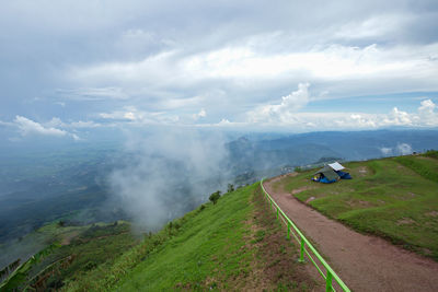 Scenic view of landscape against sky