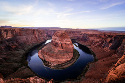Rock formations against sky