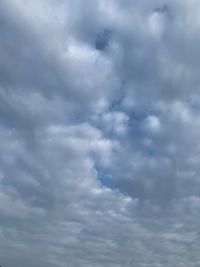 Low angle view of storm clouds in sky