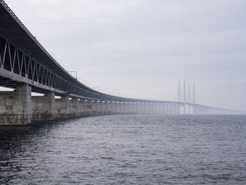 Bridge over river against sky