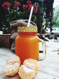 Close-up of drink on table