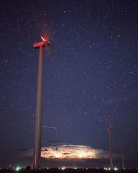 Low angle view of star field at night