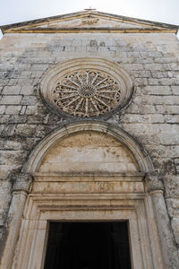 Low angle view of old building