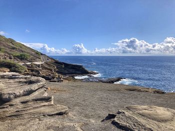 Scenic view of sea against sky